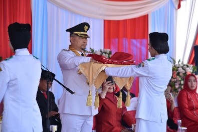 Walikota Jambi Pimpin Upacara Bendera, Berharap Perekonomian Akan Lebih Membaik