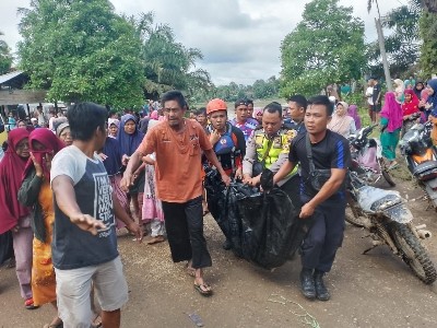Satu dari Dua Bocah Hanyut di Sungai Batanghari Desa Teriti Tebo Ditemukan