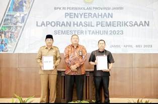 Pemkab Tanjabbar Kembali Dapatkan Penghargaan Opini WTP dari BPK-RI Perwakilan Jambi