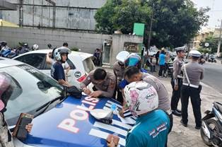 Polresta Jambi Gelar Razia Ops Patuh Siginjai 2025, 18 Pelanggar Ditindak